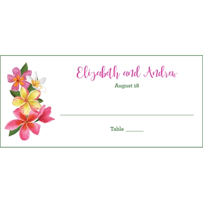 Tropical Flower Seating Card