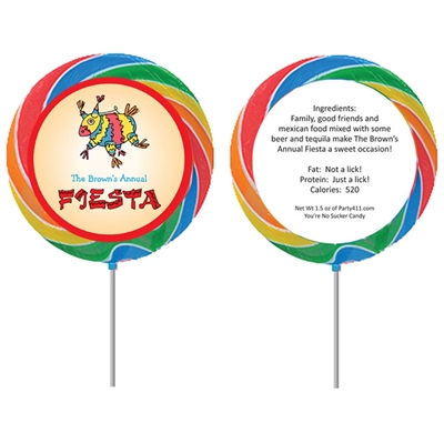 A Fiesta Theme Lollipop