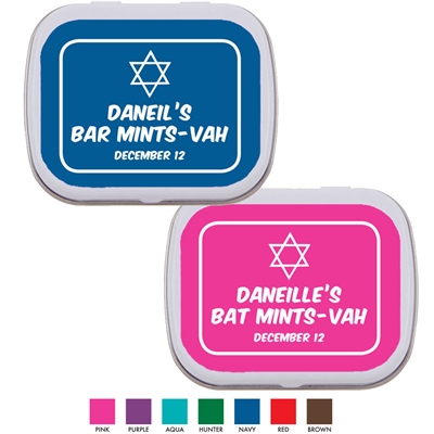 Simple Star of David Mint Tin