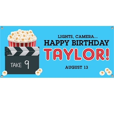 Movie Clapboard Banner