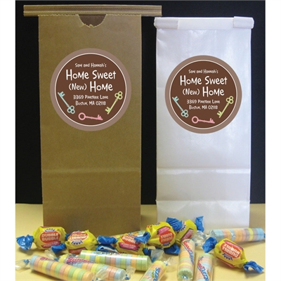 Housewarming Keys Custom Party Favor Bag