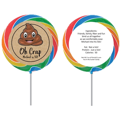 Party Pooper Theme Birthday Lollipop