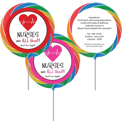 Nursing Appreciation Custom Lollipop