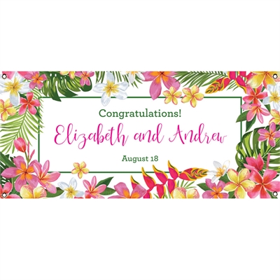 Tropical Flower Banner