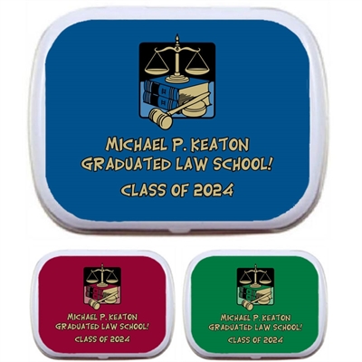 Graduation Law School Mint Tin