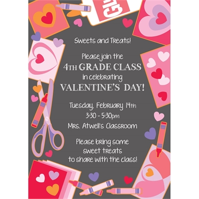 Class Valentines Party Invitation 2