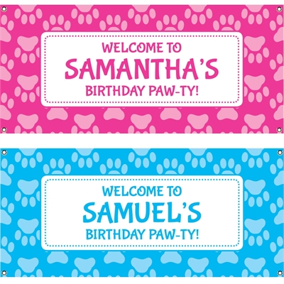 Puppy Party Theme Banner