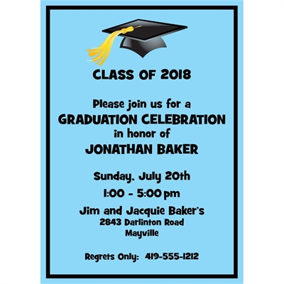 Graduation For Him Invitation