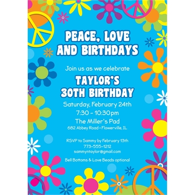 Hippie Retro Invitation