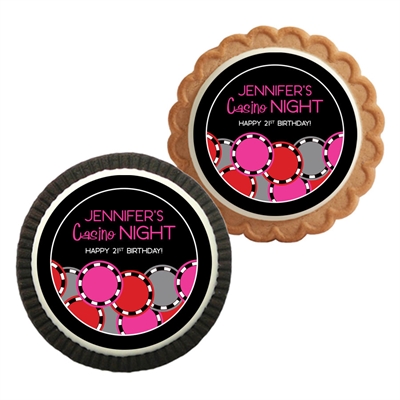 Casino Poker Chips For Her Cookie