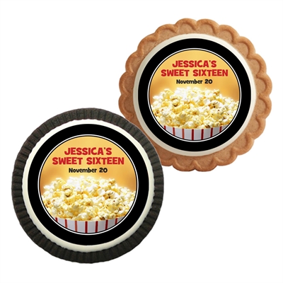 Hollywood Popcorn Theme Cookie