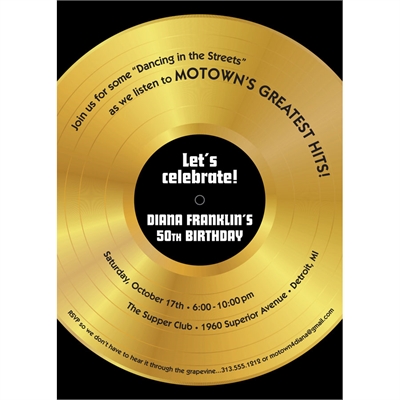 record party invitations