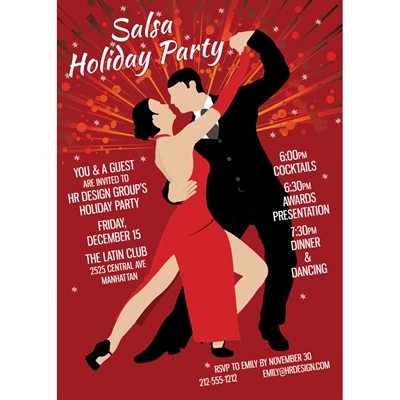 Salsa Dance Party Invitation