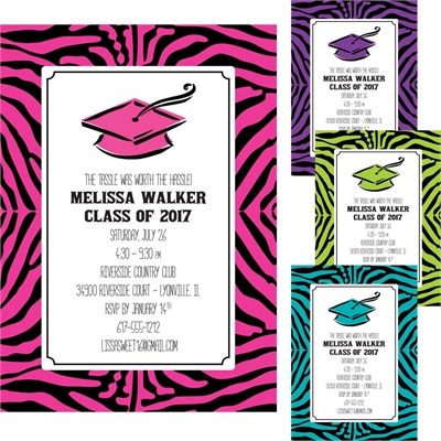 Graduation Jungle Theme Invitation