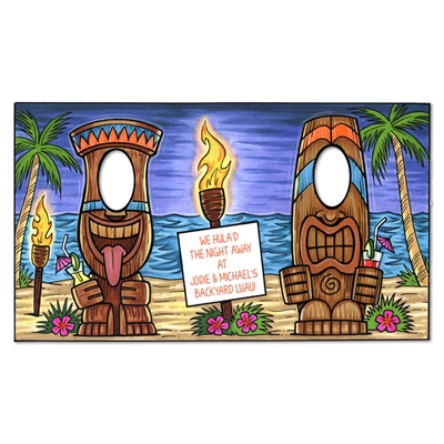 Custom Luau Party Tiki Photo Op