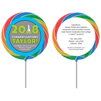 Science Graduation Theme Lollipops