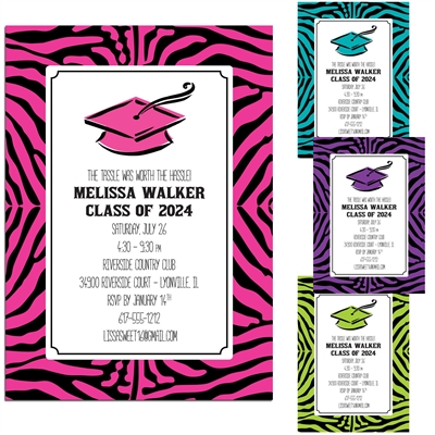 Graduation Jungle Theme Invitation