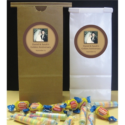 50th Anniversary Custom Party Favor Bag