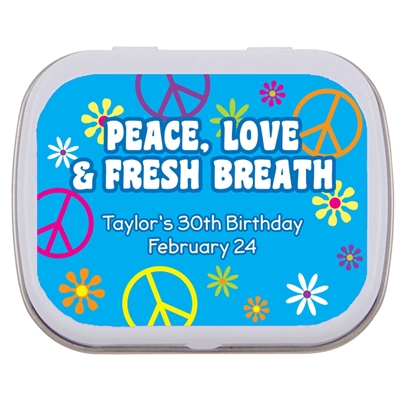 Hippie Retro Mint and Candy Tin