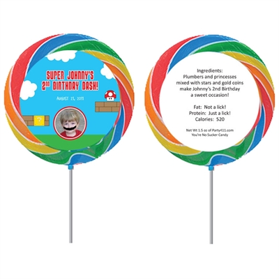 Birthday Super Mario Brothers Theme Lollipop, Photo