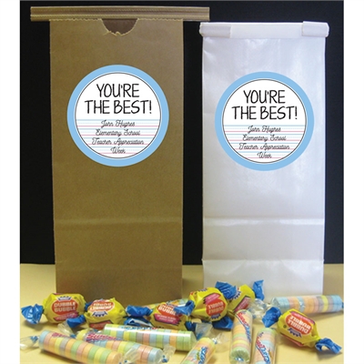 Teacher Appreciation Theme Favor Bag