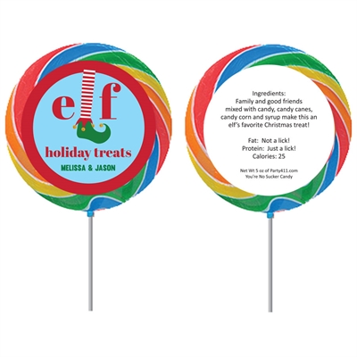 Elfed Up Christmas Party Lollipop