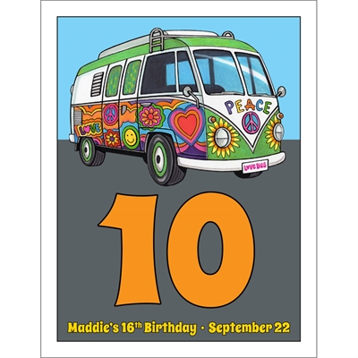 Hippie Bus Table Number