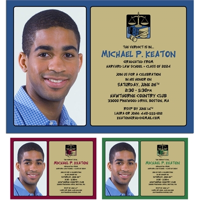 Graduation Law School Invitation