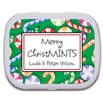 Christmas Candy Theme Mint Tin