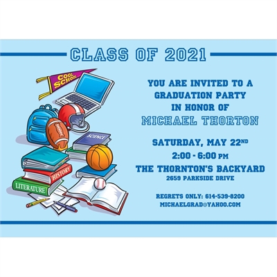 Graduation Sports Invitation