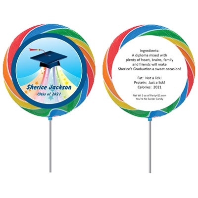 Graduation Land of Oz Theme Lollipop