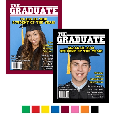 Graduation Magazine Cover Invitation