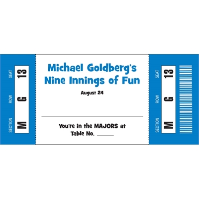 Baseball All Star Theme Seating Card