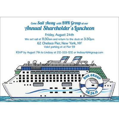 Cruise Theme Invitation