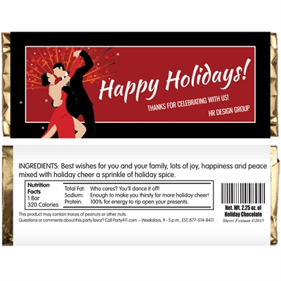 Salsa Dance Party Candy Bar Wrapper