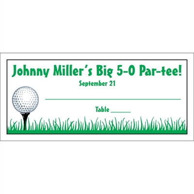 Golf Seating Card