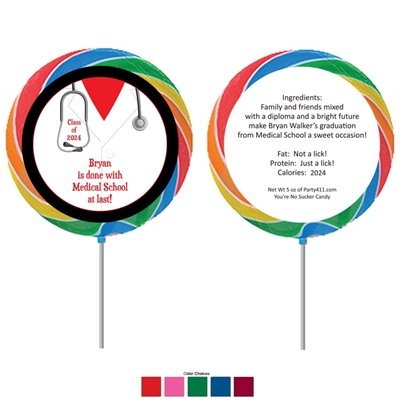 Graduation Doctor's Coat Theme Lollipop