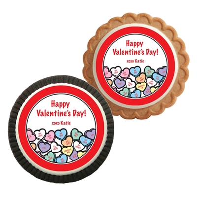 Valentine's Day Candy Hearts Theme Cookie