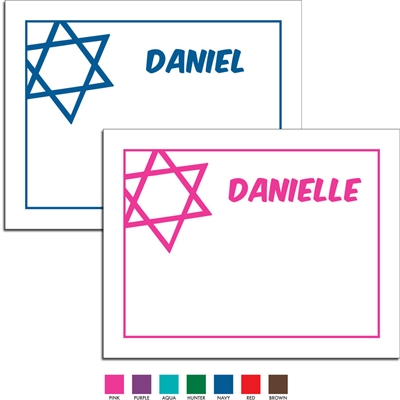 Simple Star of David Thank You Note