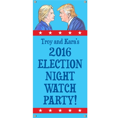 Election 2016 Party Banner, Vertical