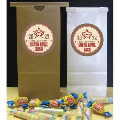 Western Theme Super Bowl Favor Bag