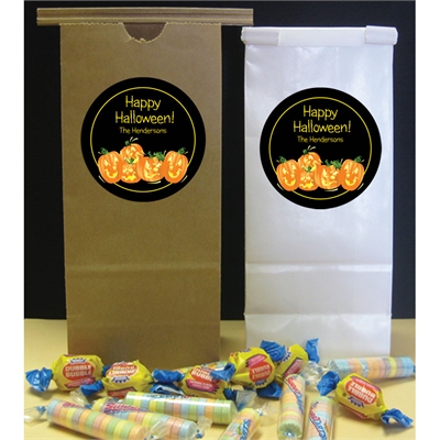 Halloween Fun Pumpkins Party Favor Bag