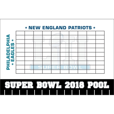 2019 Super Bowl LIII Theme Pool Board