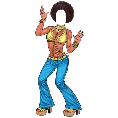 Disco Gold Female Cutout