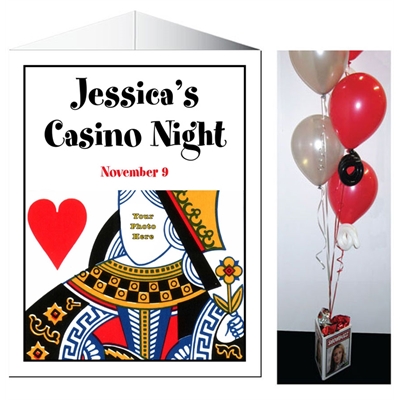 Casino Theme Queen of Hearts Centerpiece