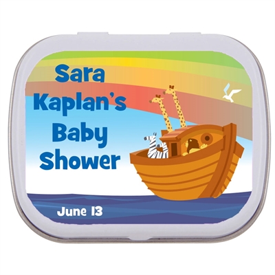 Noah's Ark Baby Shower Mint Tin