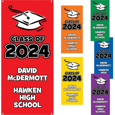 Vertical Graduation Color Choice Theme Banner