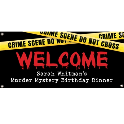 Crime Scene Theme Party Banner