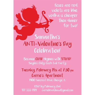 Cupid Anti-Valentine's Day Invitation