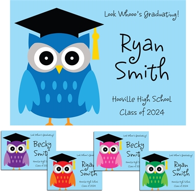 Graduation Owl Theme Announcements